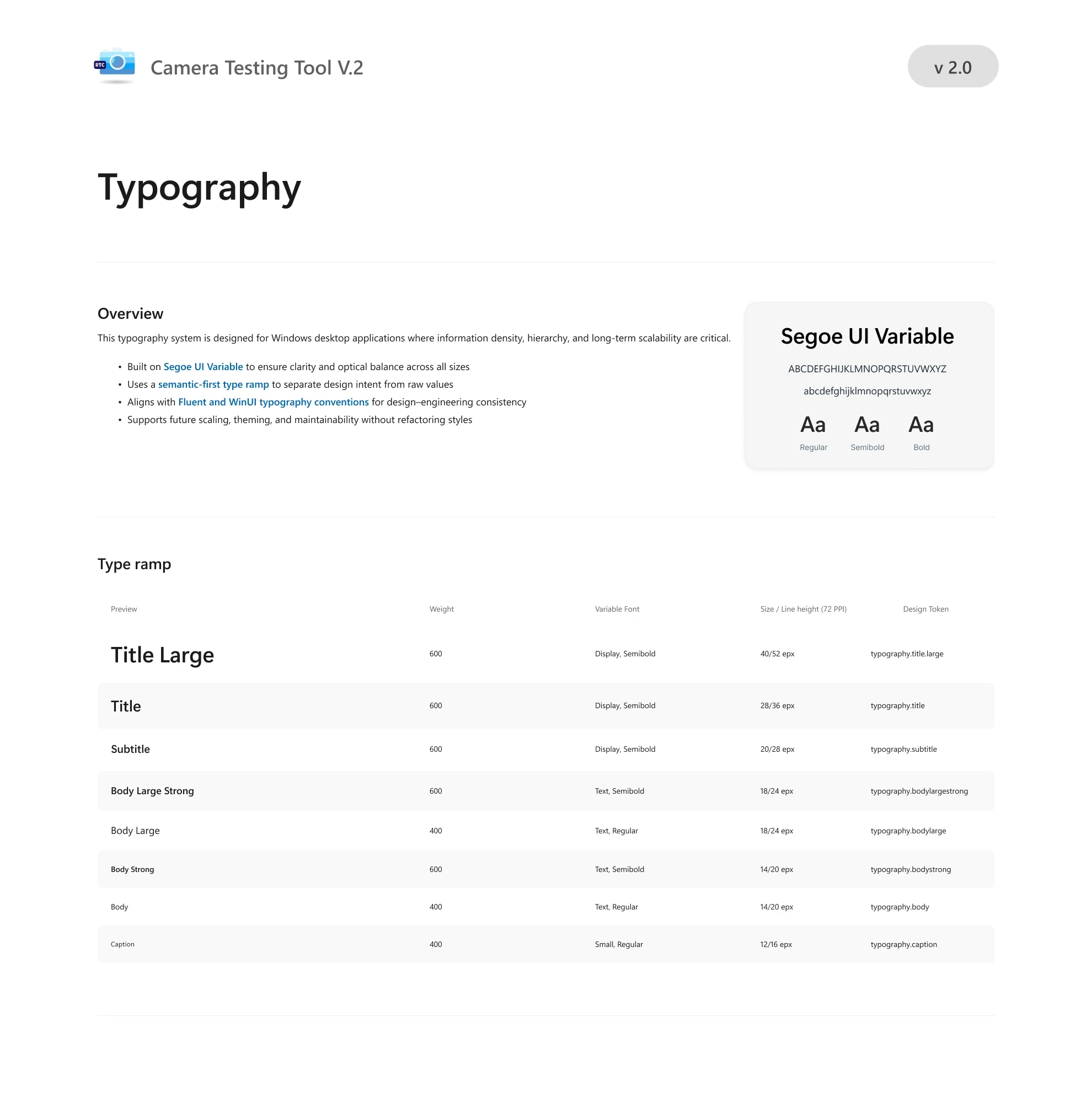 Design system — color tokens