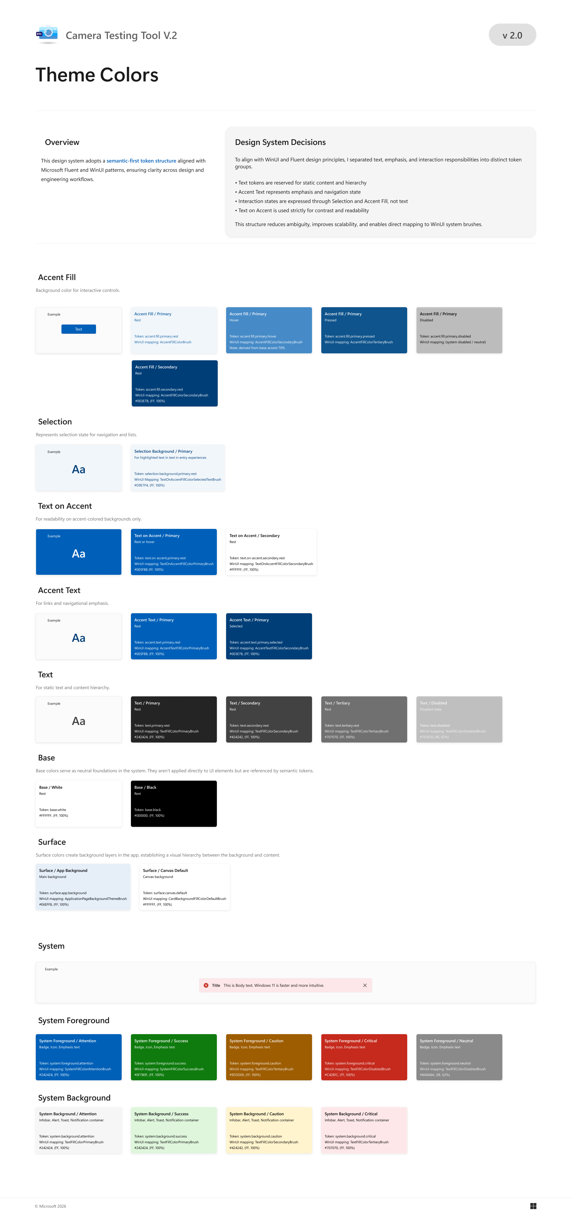 Design system — status patterns
